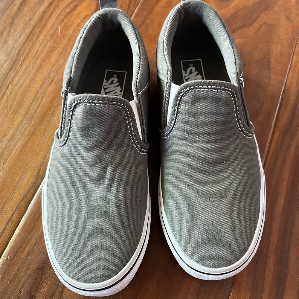 Vans Kids Charcoal Slip-On Sneakers